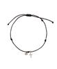 Findelise 925 Black Silk Cross Bracelet