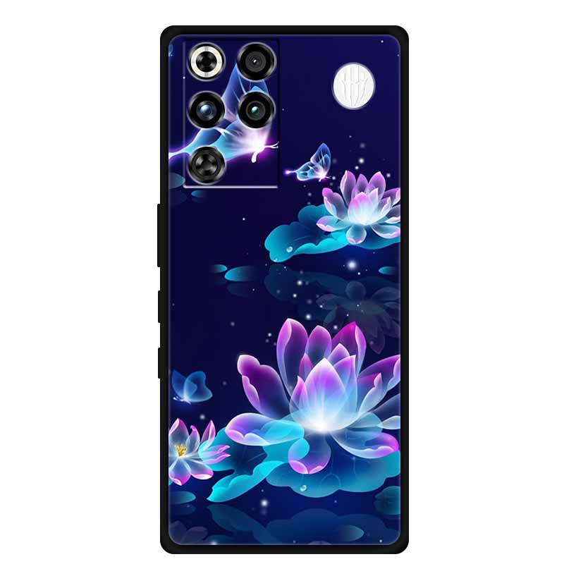 Phone Case For ZTE Nubia RedMagic 11 Pro 5G Back Cover Case Black Silicone TPU Soft Coque For Nubia RedMagic 11Pro Funda Capas