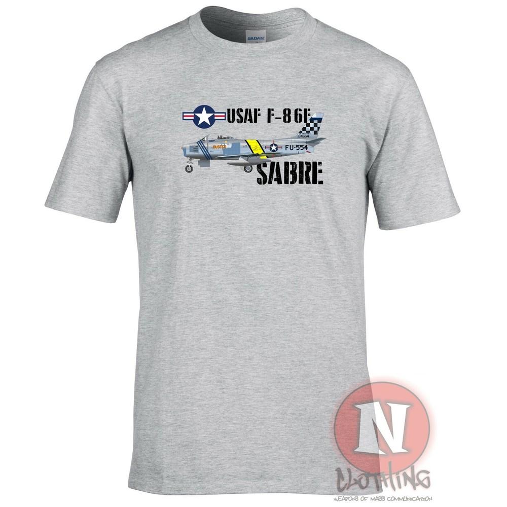 F86 Sabre Us Fighter Aircraft TShirt American Cold War Jet Plane Usaf