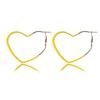 Geometric Elegant 2021 Heartshaped Alloy Earrings For Women In Colors Bright