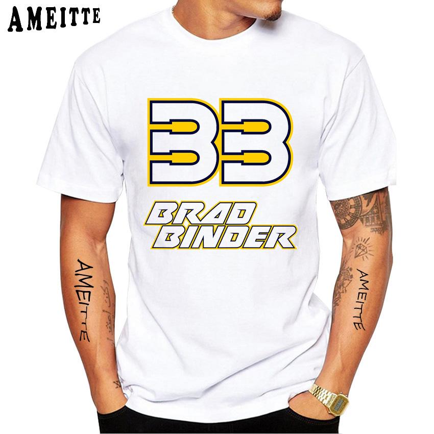 Brad Binder 33 GP Fahrer T-Shirt Neu Sommer Herren Kurzarm Moto Sport Junge Lässige T-Shirts Herren Motorradfahren Liebhaber Weiß Tops