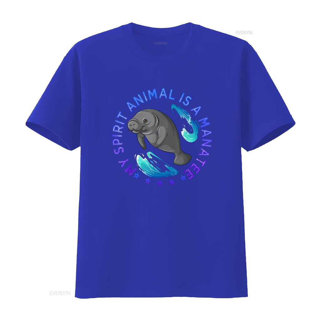 My Spirit Animal Is A Unisexatee Sea Animals Lover T Shirt Vintage Soft Breathable Versatile Homme Comfortable Casual