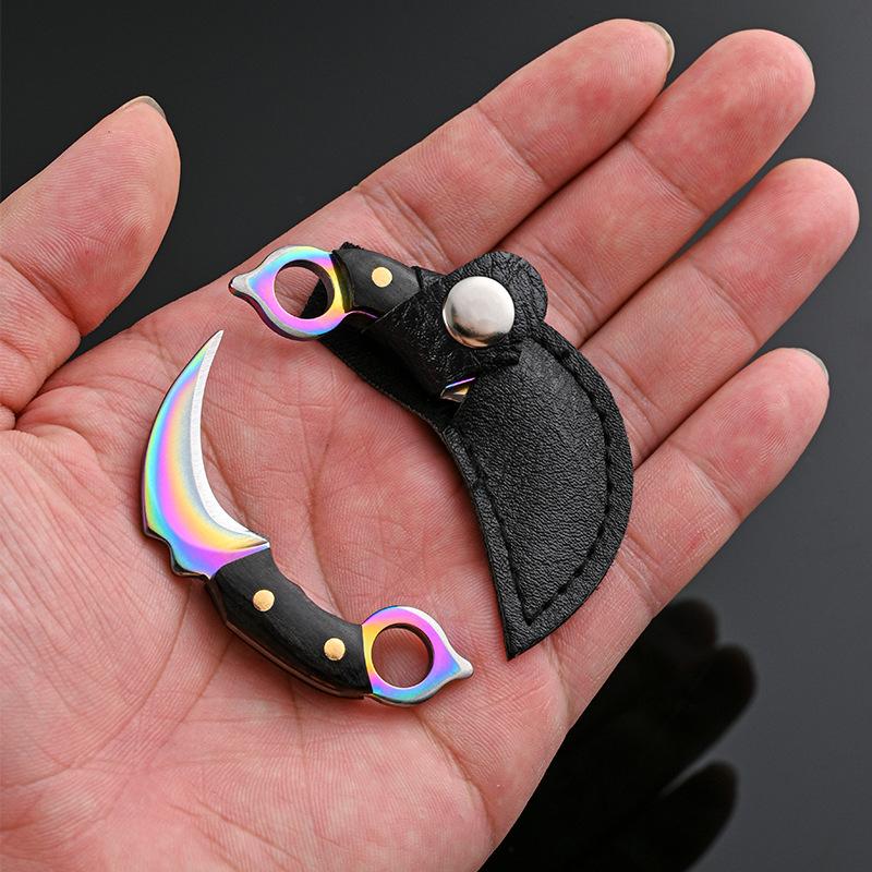 1Pc Keychain, Small Kitchen Knife, Mini Knife, Gift Knife, Courier Knife, Body Knife, Key Knife, Non-folding Knife, Pendant Accessories.