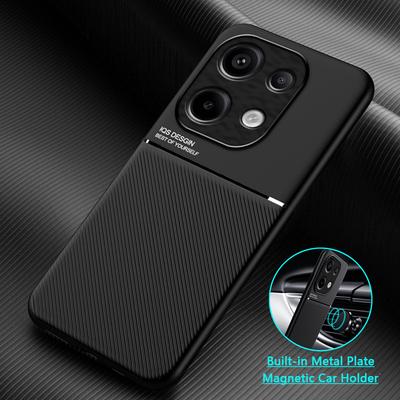 For Pocco M 6 Pro Case Car Holder Magnetic Leather Phone Case For Xiaomi Poco M6 Pro 4G Poko Little M6Pro Shockproof Back Cover
