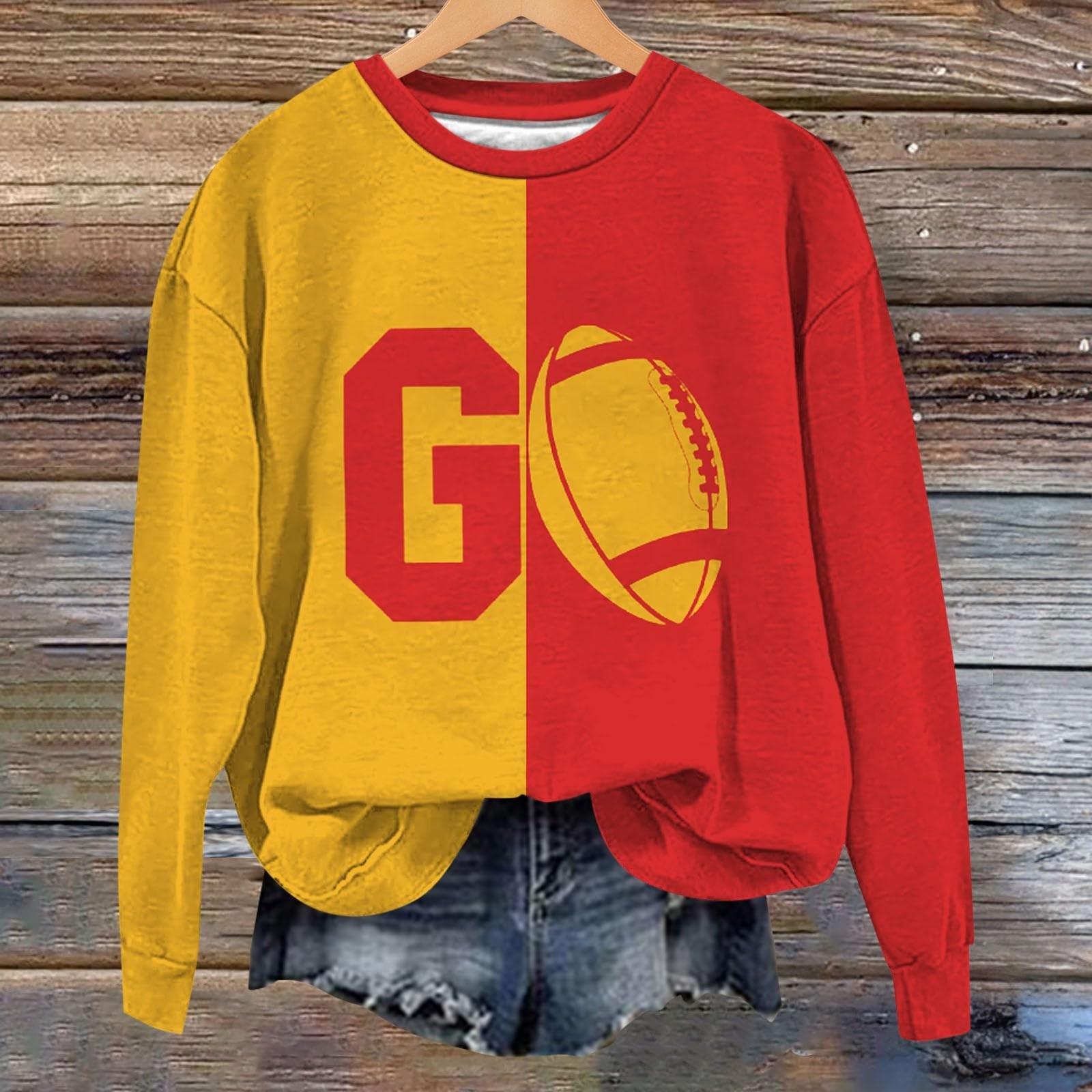 

Женская модная толстовка с длинным рукавом и круглым вырезом с принтом XL жёлтый