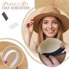 Hat Size Adjustment Tape Set Self-Adhesive Foam Strips for Headwear Fit Customization Soft Flexible Material 10 Pieces