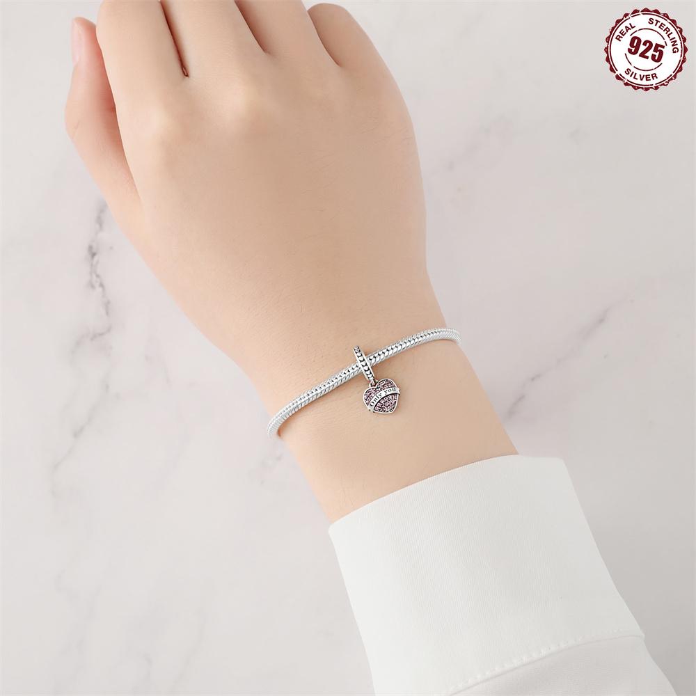 Beads Copper Charms Original Infinite Love Heart Pendant Beads Fit Bracelet Jewelry Diy Women Fine Gift Accessory