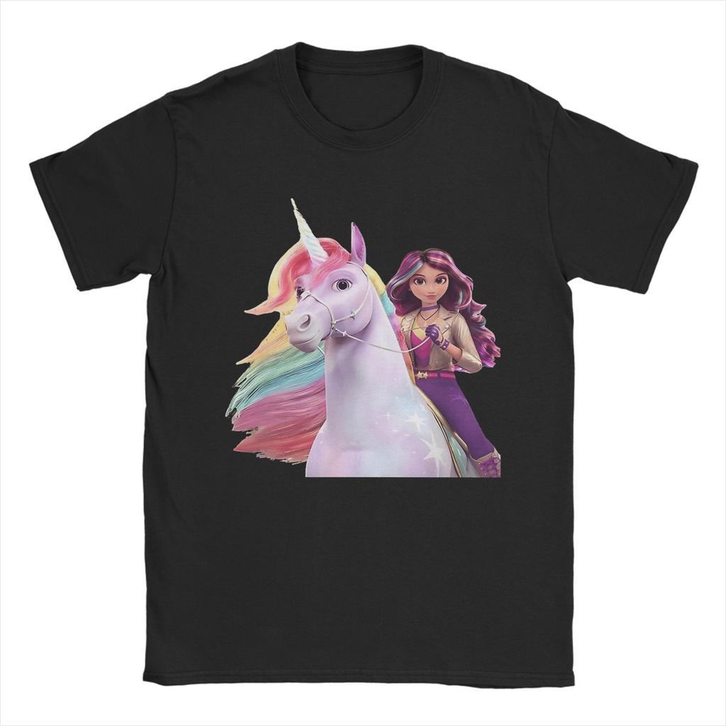 Unicorn Academy Sophia Wildstar Cotton T Shirt For Men Summer Vintage TShirts Hipster Tees Oversized Cheap Tops