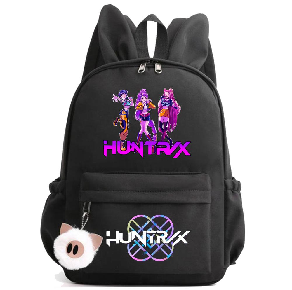 Anime Cartoon K-Pop Demon Hunters Printed Backpack for Teenger Children Student Schoolbag Girl Kid Gift Women Large Capacity Waterproof Travel Bag