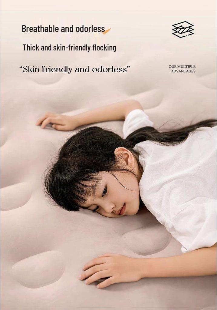 Self-Inflating Air Mattress: Automatic, Foldable Bed for Home or Camping (Single/Double)