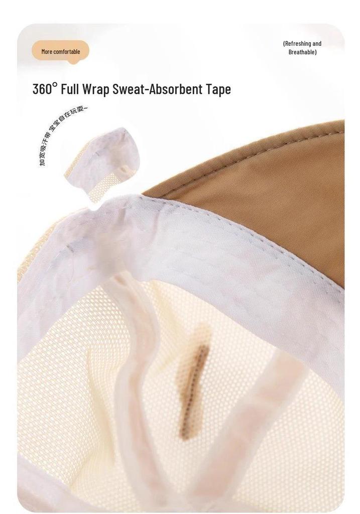 Adorable Unisex Baby Sun Hat: Breathable Mesh, Wide Brim, Summer Protection