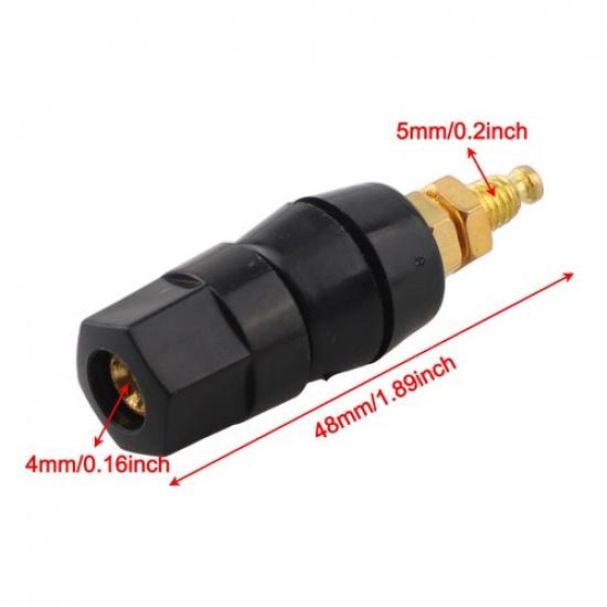 Sturdy Zinc Alloy 4mm Audio Speaker Binding Post Terminal Red and Black