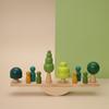 Puzzles Educational Game Montessori Baby Balance Beam Game Toys for Children Nordic Style Wooden Building Blocks Toys for Kids