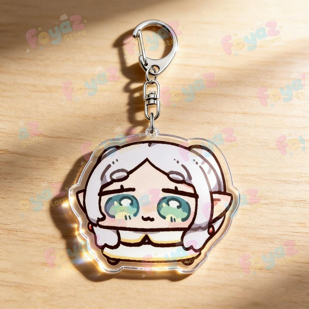 Frieren Keychain Accessories Bag Cartoon Keyrings Jewelry Manga Fans Gifts