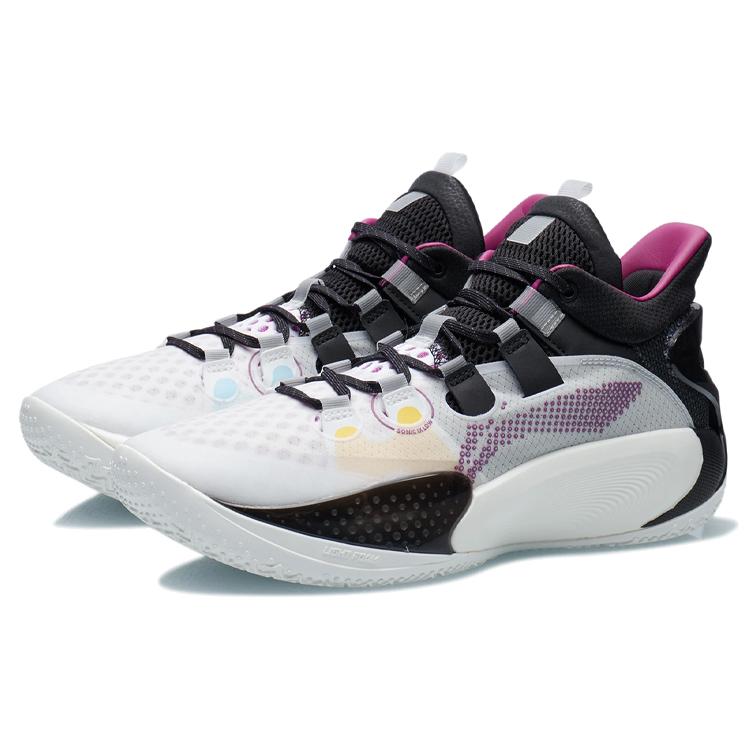 New LINING Sonic 9 Shoes 'White Black Red' ABAR039-1