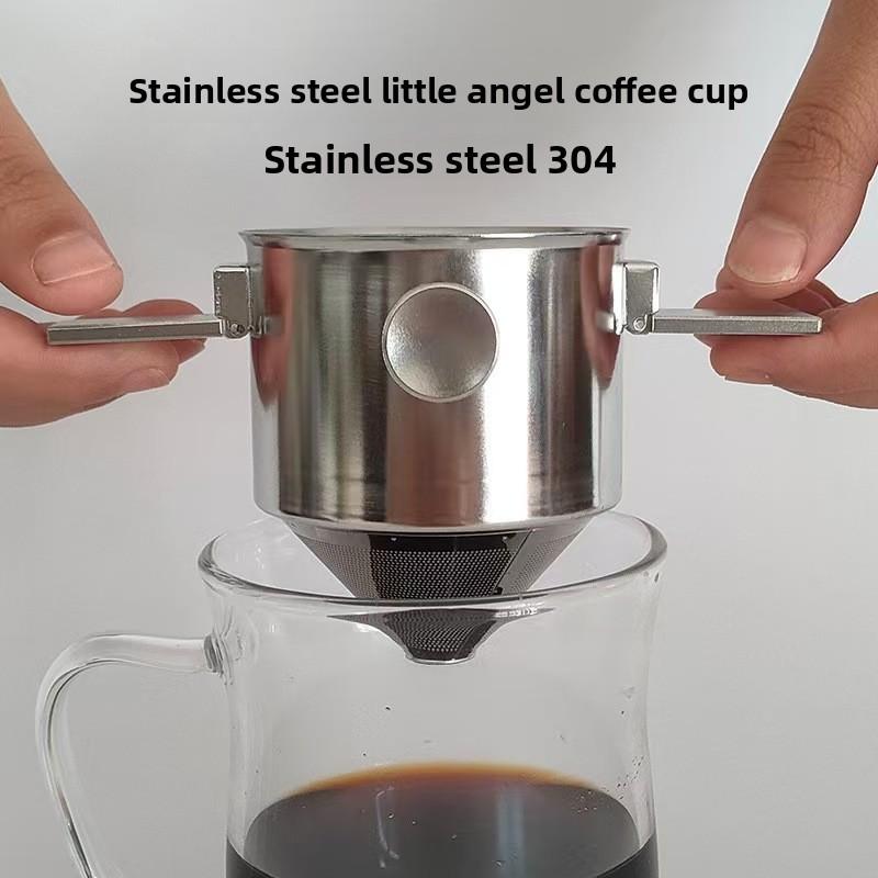 Coffee Dripper 304 Stainless Steel Mesh Reusable Pour Over Filter For Fresh Coffee