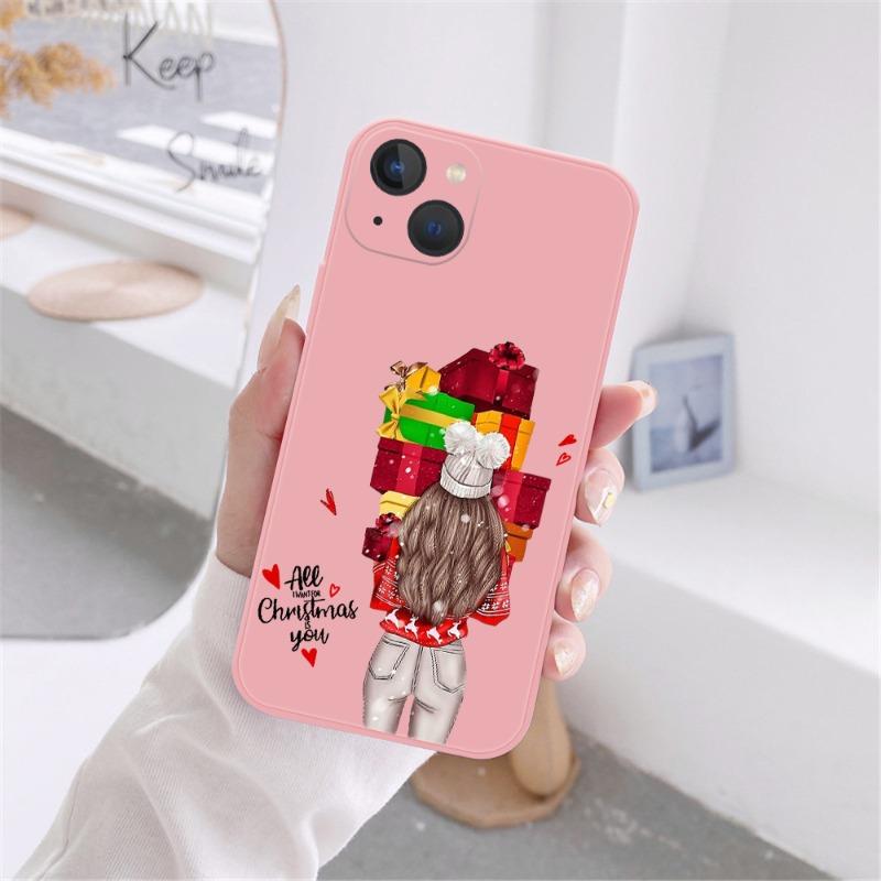 Christmas New Year Gifts Phone Case For iPhone 16 15 14 13 12 11 Pro Max Mini X XS SE4 7 8 Plus 16E Shockproof Non-Slip Cover