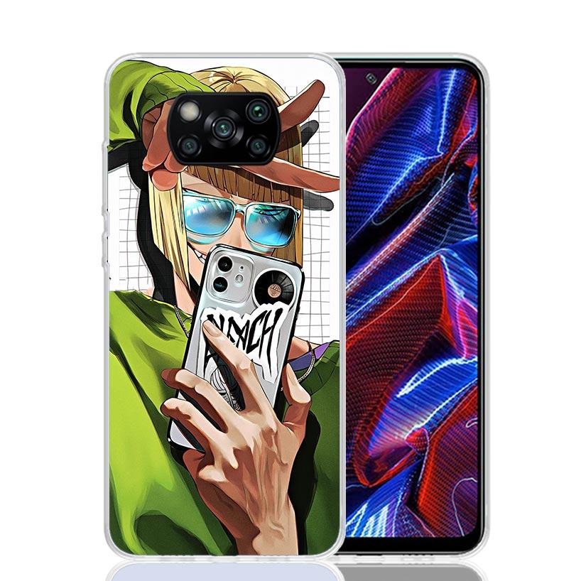Bleach Shinji Hirako Phone Case For Xiaomi Poco X7 X6 X5 Pro F7 Ultra Redmi 15C 15 13 13C 12 12C 10 10A 10C 9 9A 9C 9T Cover Poc