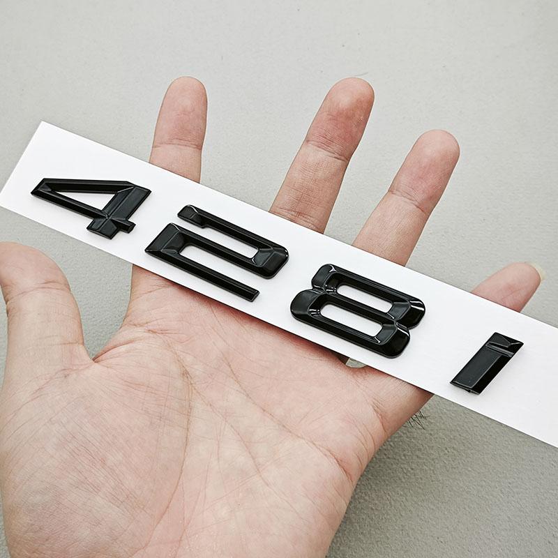 3D Car Letters Logo 428i 420i Badge Rear Trunk Badge Emblem Decals For BMW 4 Series 420i 428i F32 Tail Marking Accessories