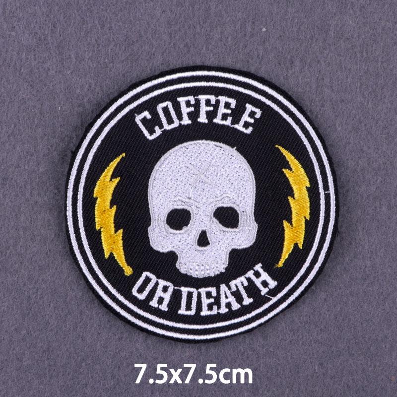 Flaschenpost Aufnäher Aufbügler Aufkleber Auf Kleidung Punk Totenkopf Bestickte Aufnäher Für Kleidung Hippie Aufnäher Für Kleidung DIY Klettverschluss