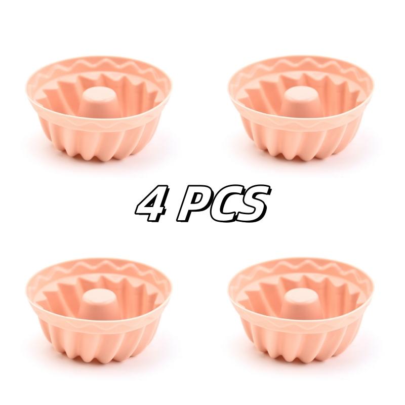 

4 шт. Силиконовые формы для маффинов, кексов, для приготовления торта, пудинга, желе, инструменты для выпечки просты и удобны