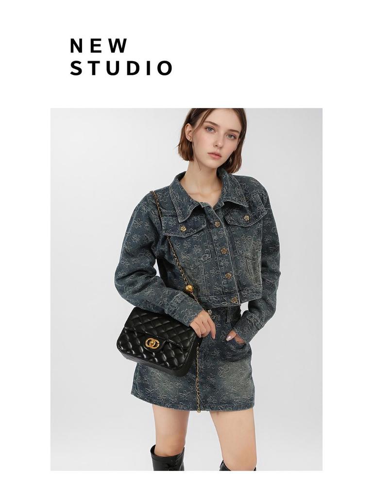 Women's Quilted Chain Crossbody Bag with Golden Ball - Trendy Small Square Design for Summer