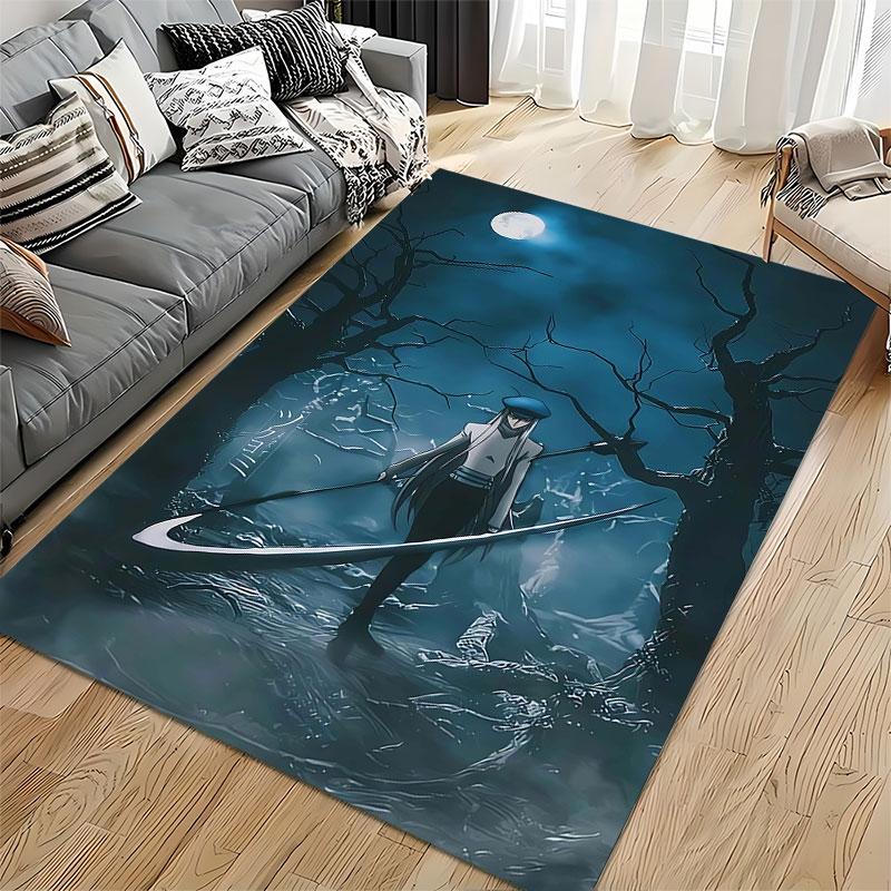 Mysterious Scythe-Wielding Figure Suitable As a Non-slip Mat for the Living Room or Bedroom Sofa