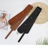 Wide Belt Women's Pin Buckle Decorative Dress Elastic PU Piece Elastic Waist Seal European and American Retro Fashion Waist Seal Women