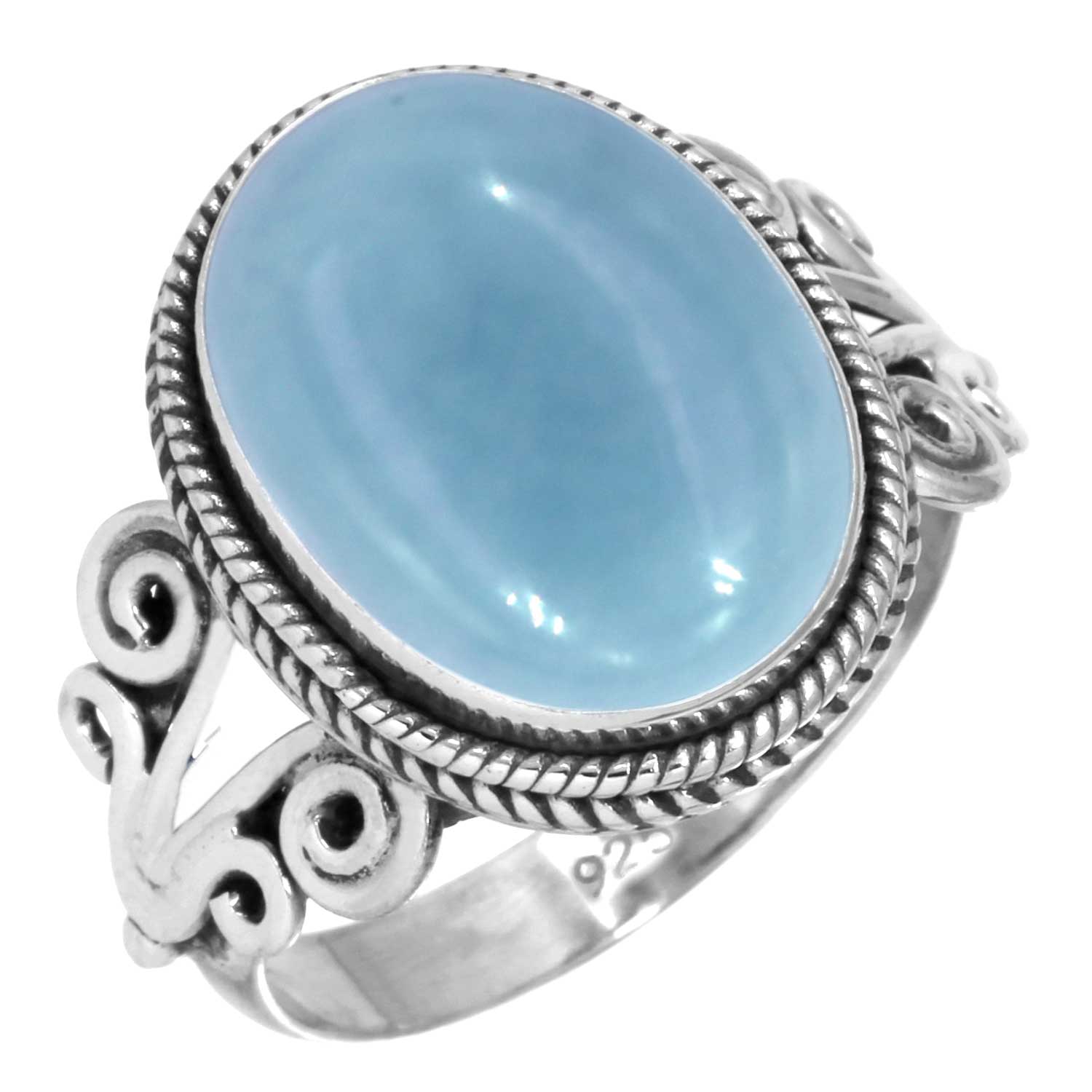 

Кольцо из стерлингового серебра 925 пробы с женским драгоценным камнем, ювелирное изделие ручной работы, новогодний подарок, амазонит, ангелит, голубой опал, ботсванский агат, мохаве, лазурит, хризоколла 10