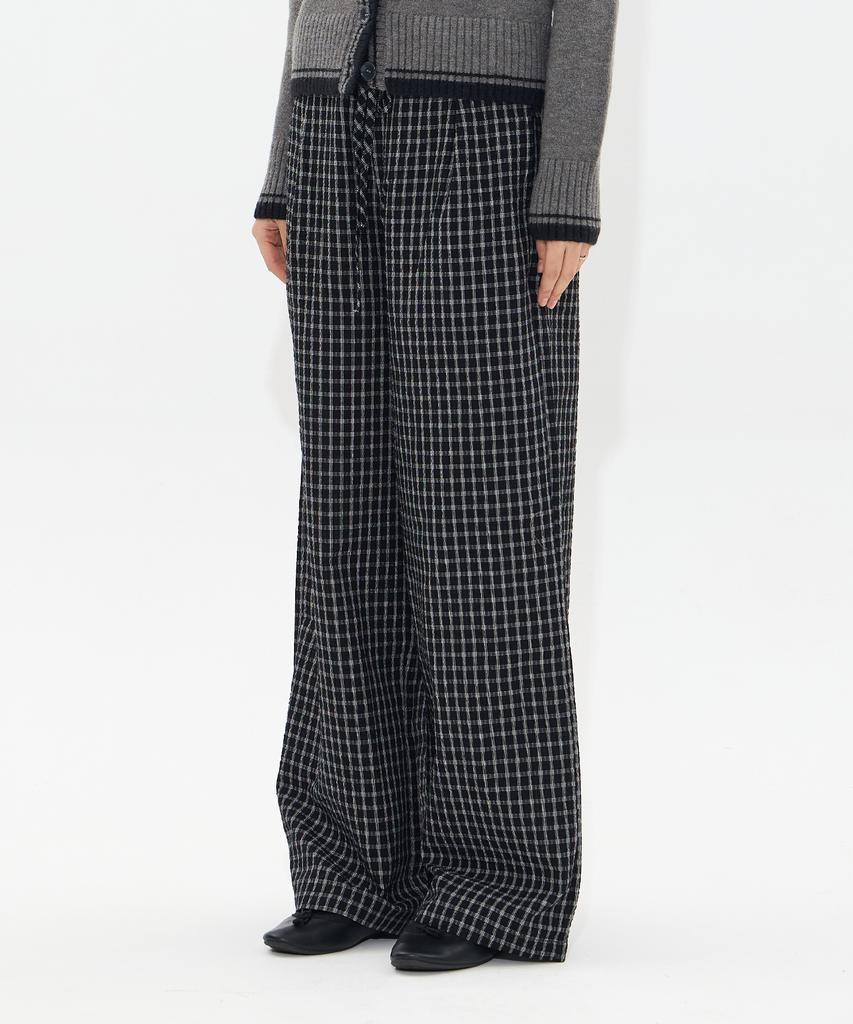 MOAA Checked Lounge Pants (Black)