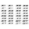Suitable for the new X1 X2 X3 X4 X5 X6 X7 GT car logo, trunk tail label, car sticker