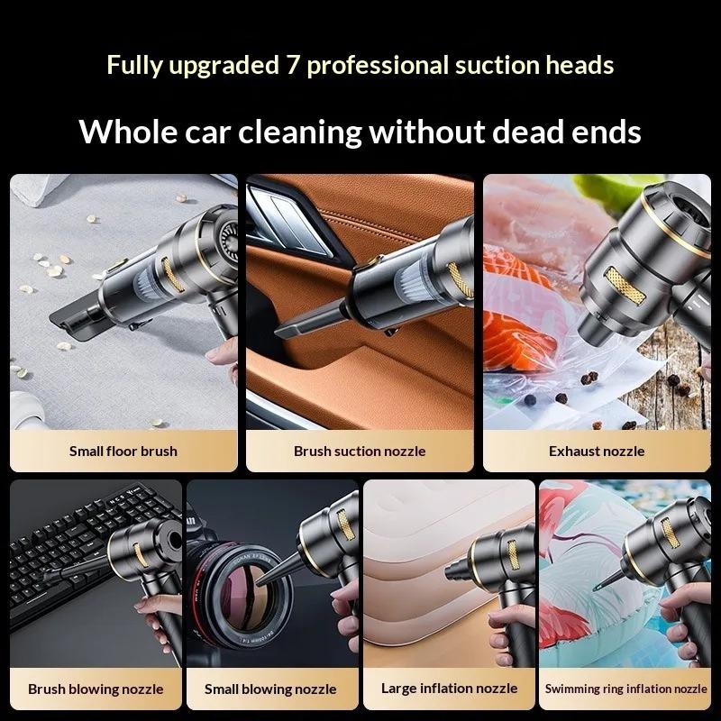2026 New Car Vacuum Cleaner High Power Portable Handheld Wireless Brushless Motor Cleaning Machine Powerful Air Duster for Home Appliance
