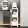 Rolling Utility Cart with Wheels Multi Functional Storage Trolley for   Living Room Kitchen Movable Storage