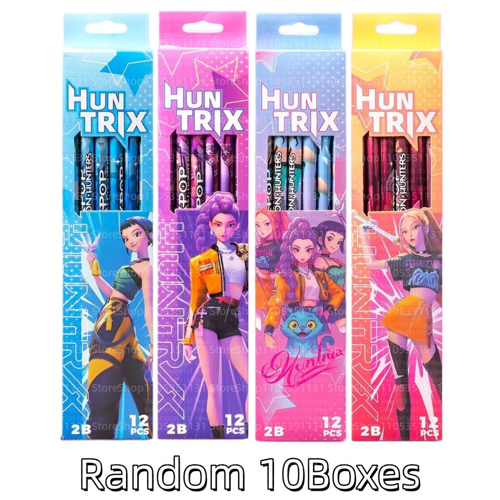 Anime Girls Lumi Mila Zoi Witch Hunter Pencils 2B HB Colors Pencils Cute Cartoon Student Stationery Set for Daily Learning Gifts
