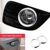 2 st Dimljuslampas Kåpa Trimklistermärke Dekorationsring för Ford Focus 2 Mk2 2009-2011 ABS Krom Tillbehör Bilstyling