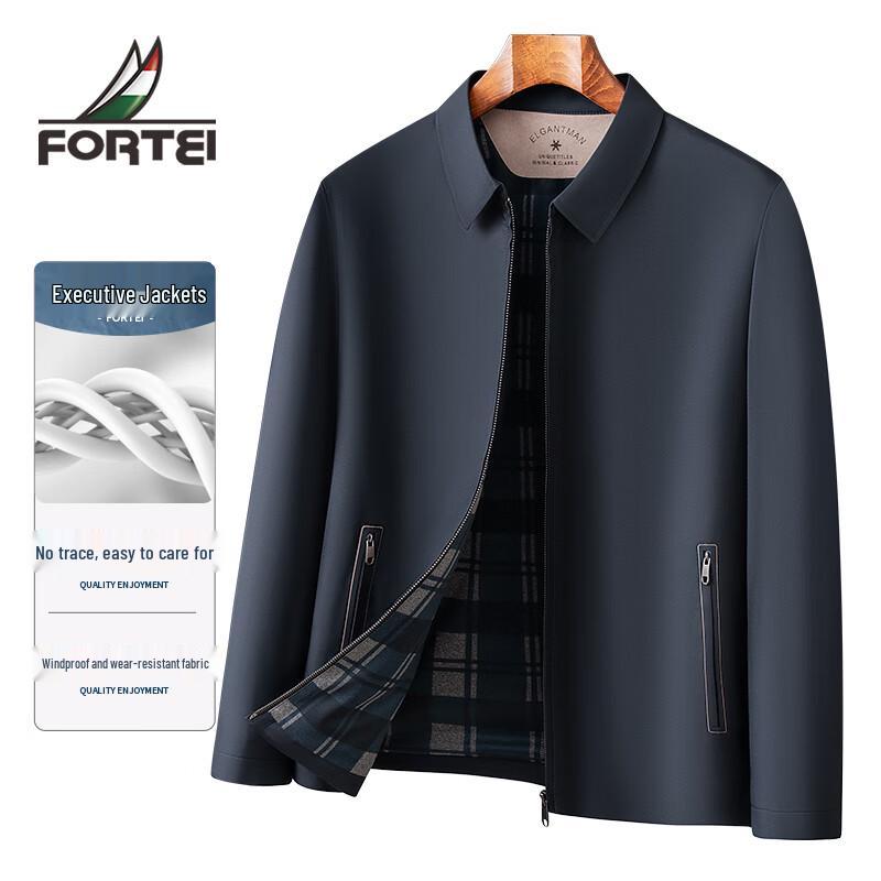 FORTEI Мужской пиджак кэжуал с лацканами L 50