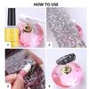 Lace Design Nail Foils Stripe Pattern Black White Nail Art Stickers Leopard Print Sequin Effect Nail Decals Nail Decoration