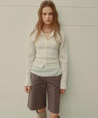 OURO Washing Bermuda Pants [Lavender]