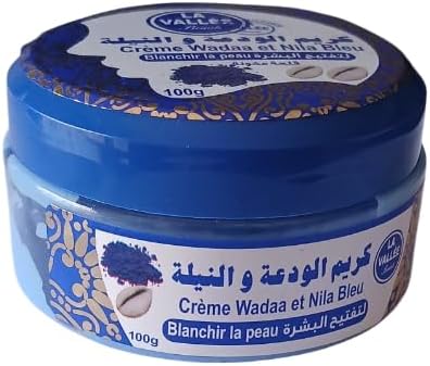 Blue Nila - Brightening and Nourishing Cream with Nila Powder | Face and Body Moisturizer | 100% Natural from Morocco