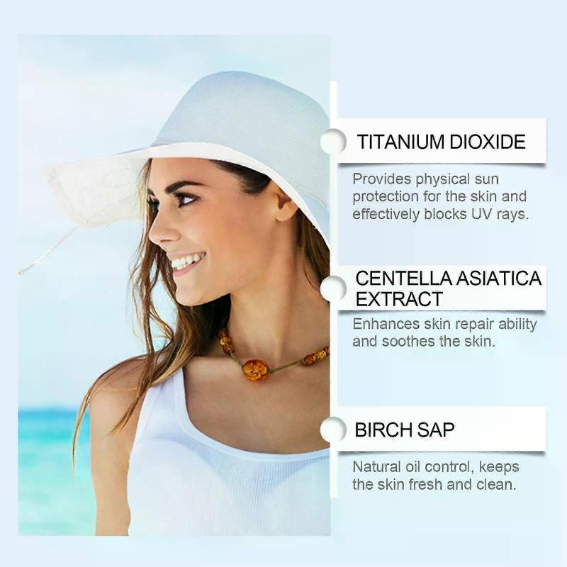 Birch Juice Feuchtigkeitsspendende Sonnencreme, verbesserter Lichtschutzfaktor 50+, wasserfest und nicht fettend