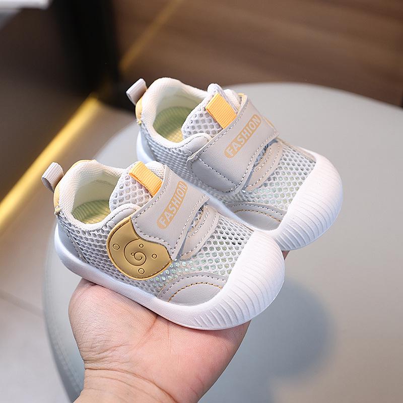 Atmungsaktive Mesh-Schuhe mit weicher Sohle für Kleinkinder zum Laufenlernen, 0-1 Jahr, Frühling/Herbst