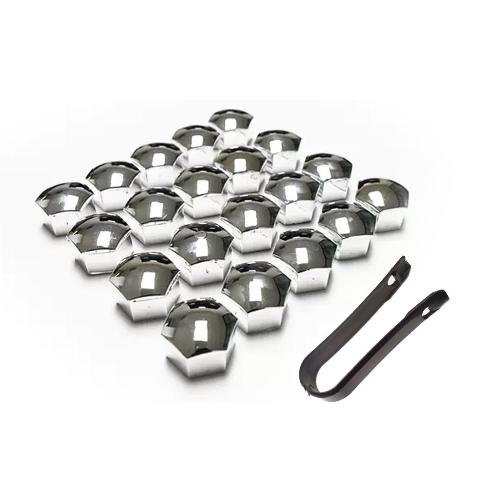 20pcs Car Wheel Tire Nut Caps Anti-Rust Protection Cover 21mm Car Hub Nut Decoration Cap Accessories For Tesla Model 3 Y X S