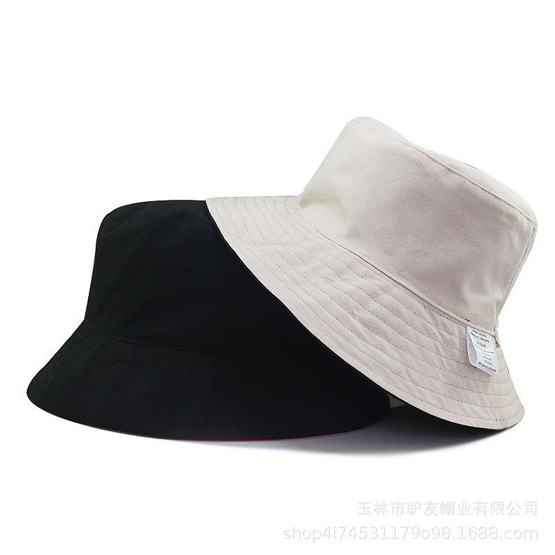 Bucket Hat Men Women 100% Cotton Brand Kpop Korean Style Travel Bucket Beach Sun Protection Fashion Outdoor Cap
