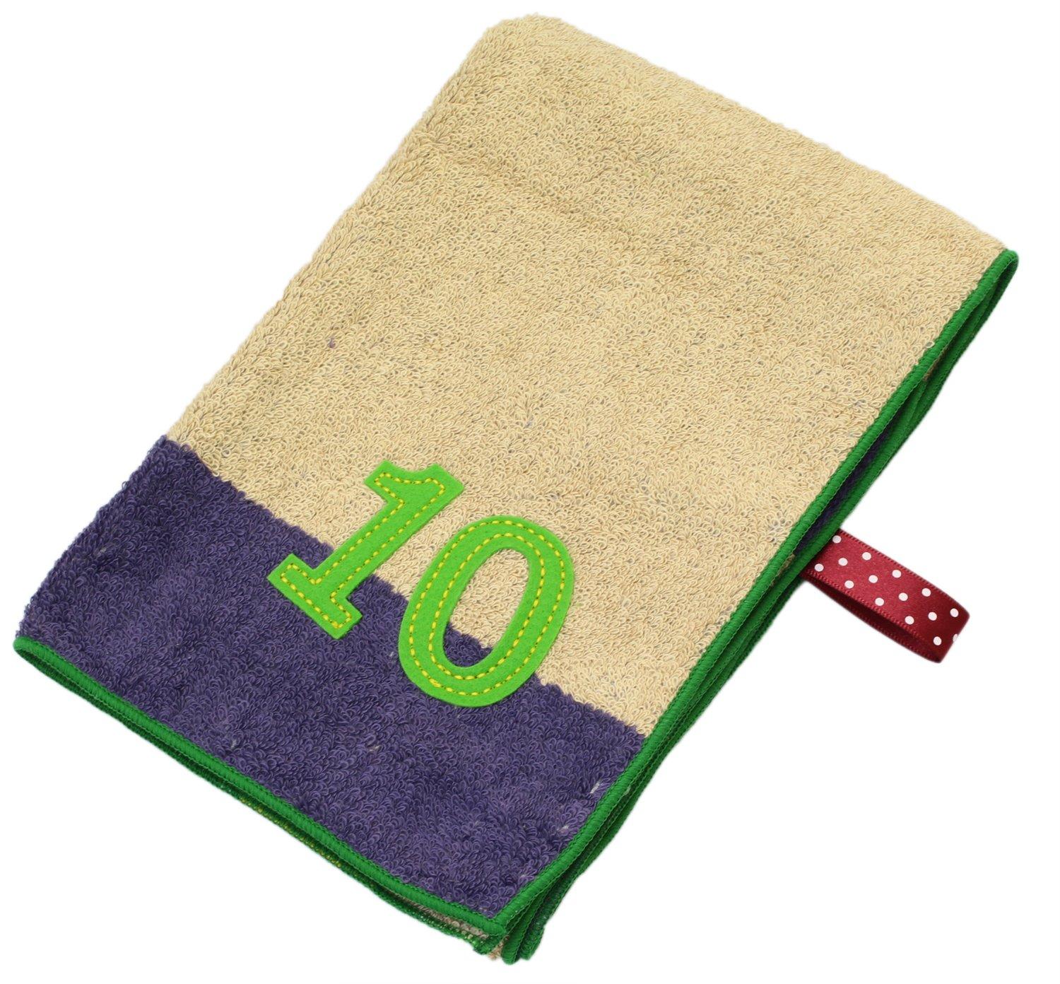 

Tanaka Sangyo Imabari Towel Face Number Size Beige Towel, Color, Kids, 10,