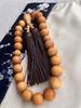 Kagashiwa Handmade Prayer Beads 15mm Main Bead Made of Natural Wood The luster and fragrance deepens over time Comes with a prayer bead bag memorial