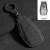 Suede Car Key Case Cover Protector Shell For Geely Coolray X6 X7 EX7 2024 Geometry C Emgrand UV GT GC9 Auto Styling Fob Holder