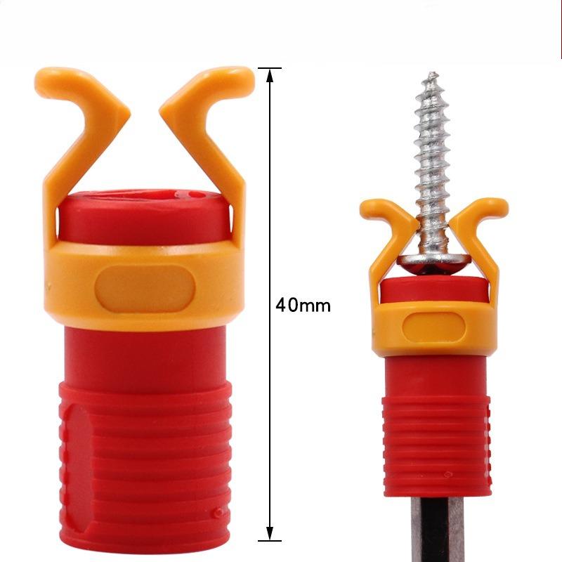 

Two screw clamps, woodworking tools, securely hold screws and drill bits, manual operation without electricity.