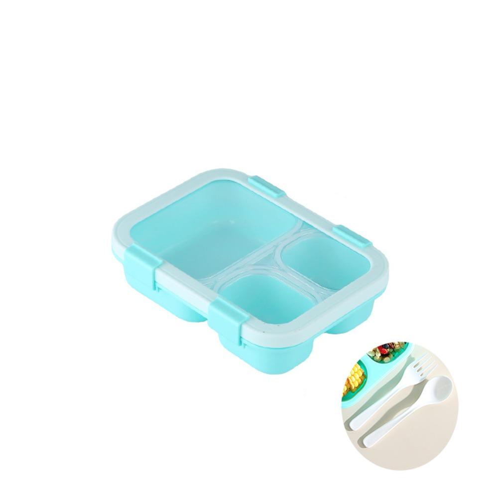 with Tableware Macaron Color Lunchbox With Tableware Camping Food Container  Kitchen Supplies