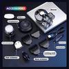 VGR V-315 5-in-1 Multi-function IPX5 Ball Shaver with Digital Display Base  Rechargeable Shaving Head Beard and Nose Hair Trimmer Multi-head Haircut