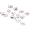 1:12 Dollhouse Miniature Porcelain Tea Cup Set Exquisite Decorative Dollhouse Kitchen Accessories